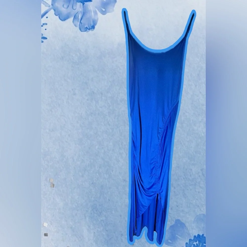 Royal blue slip dress - Picture 1 of 5